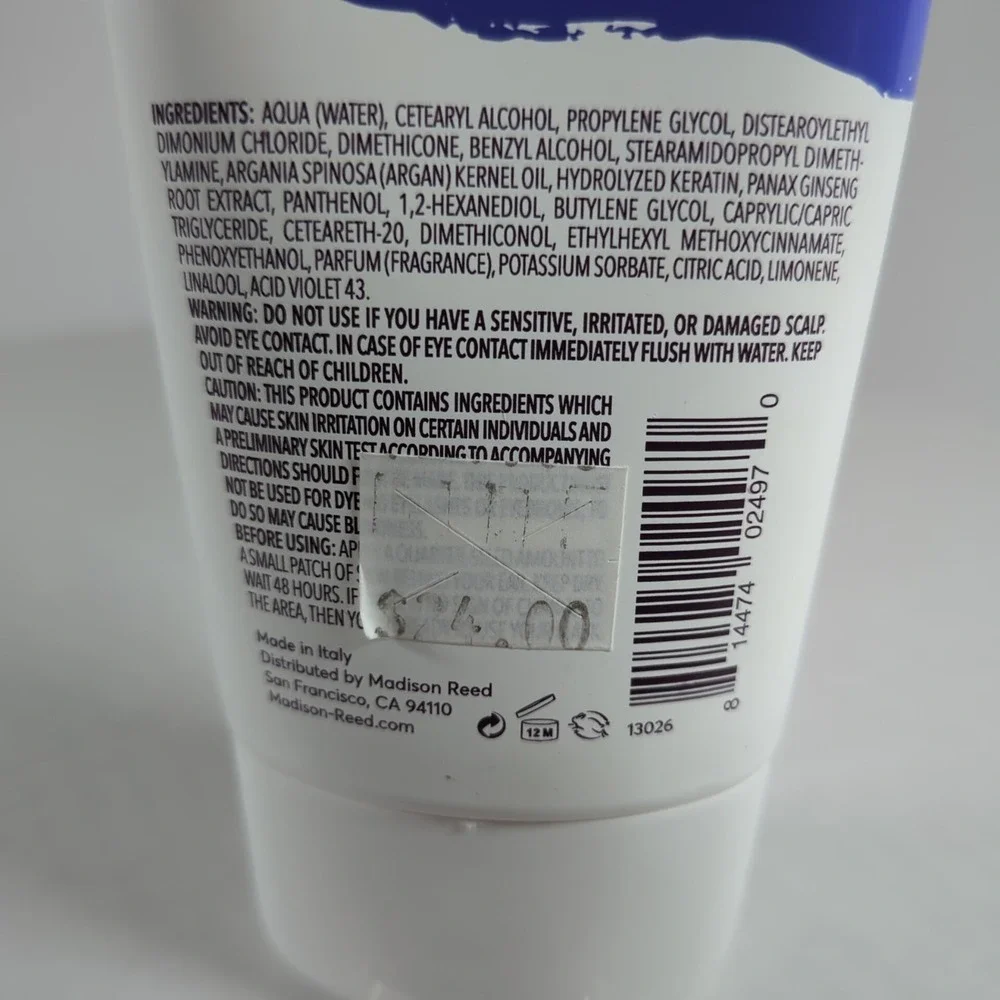Madison Reed Color Therapy Hair Mask Perla 4oz Violet Tone Blonde Hair Brass NEW